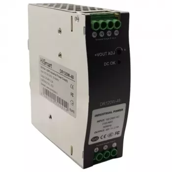 HISMART DR-120-48 DIN bėgio maitinimo šaltinis 48V 120W 2.5A