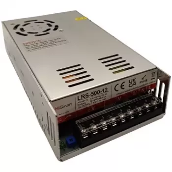 HISMART LRS-500-12 12V 40A 500W AC-DC maitinimo šaltinis