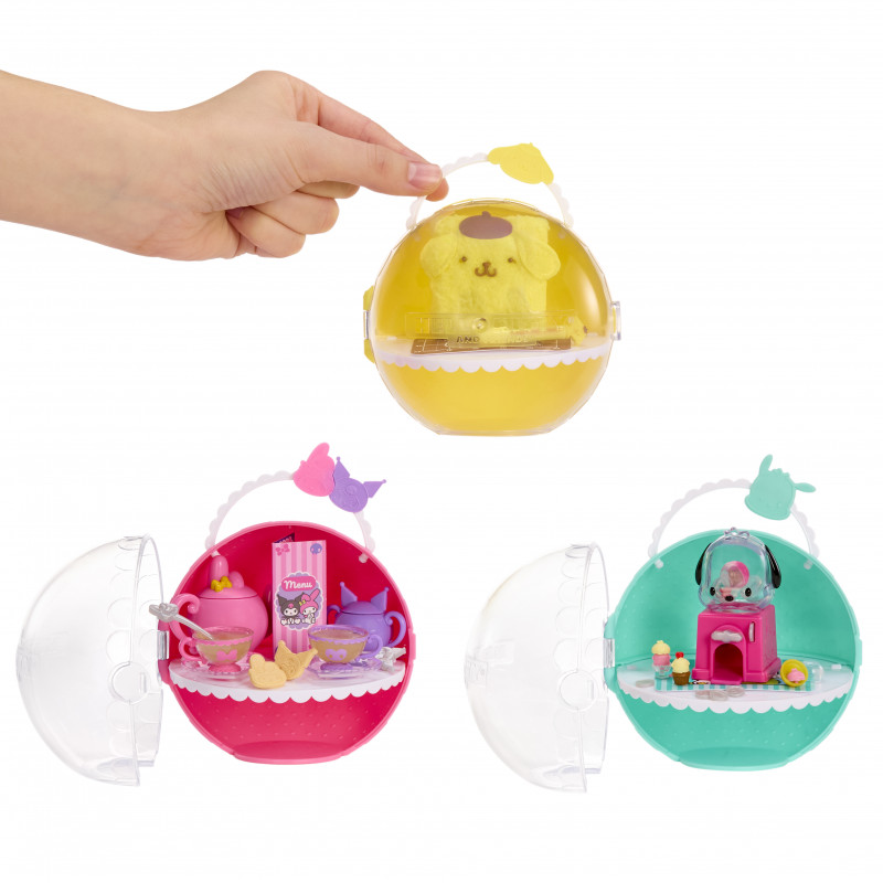 MGA's Miniverse - Make It Mini SANRIO Hello Kitty Series 4 aklosios kapsulės „pasidaryk pats“ amatų rinkinys