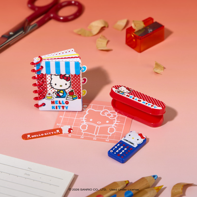 MGA's Miniverse - Make It Mini SANRIO Hello Kitty Series 4 aklosios kapsulės „pasidaryk pats“ amatų rinkinys