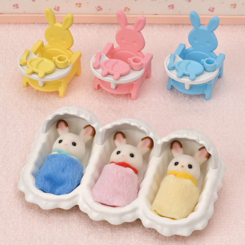 Sylvanian Families Triplets Starter Set - kūdikio priežiūros aksesuarų rinkinys