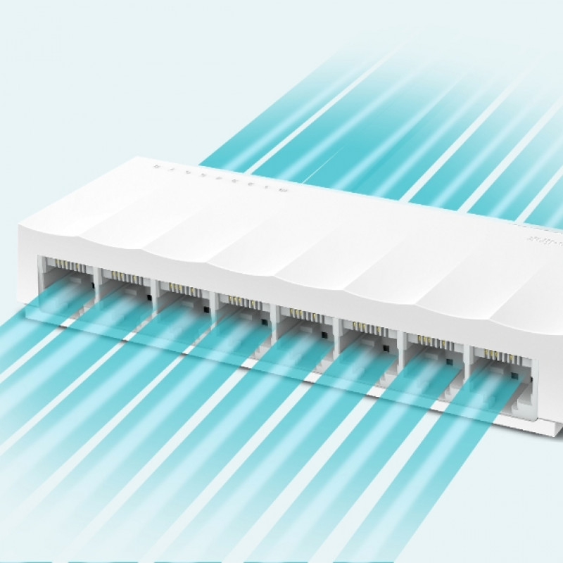 TP-Link TL-LS1008 8 prievadų 10/100Mbps stalinis tinklo jungiklis