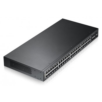 ZyXEL GS1920-48 48 prievadų Gigabit išmanusis valdomas komutatorius su 4 SFP uplinkais ir PoE+ (375W)