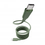 PanzerGlass empower Magnetic 240W USB-C į USB-C laidas 1,5 m žalias