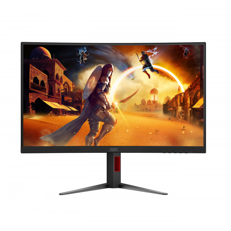 AOC CQ27G4Z2 27 inch QHD lenktas žaidimų monitorius - 240Hz Fast VA, 0.5ms MPRT, FreeSync Premium, reguliuojamas aukštis