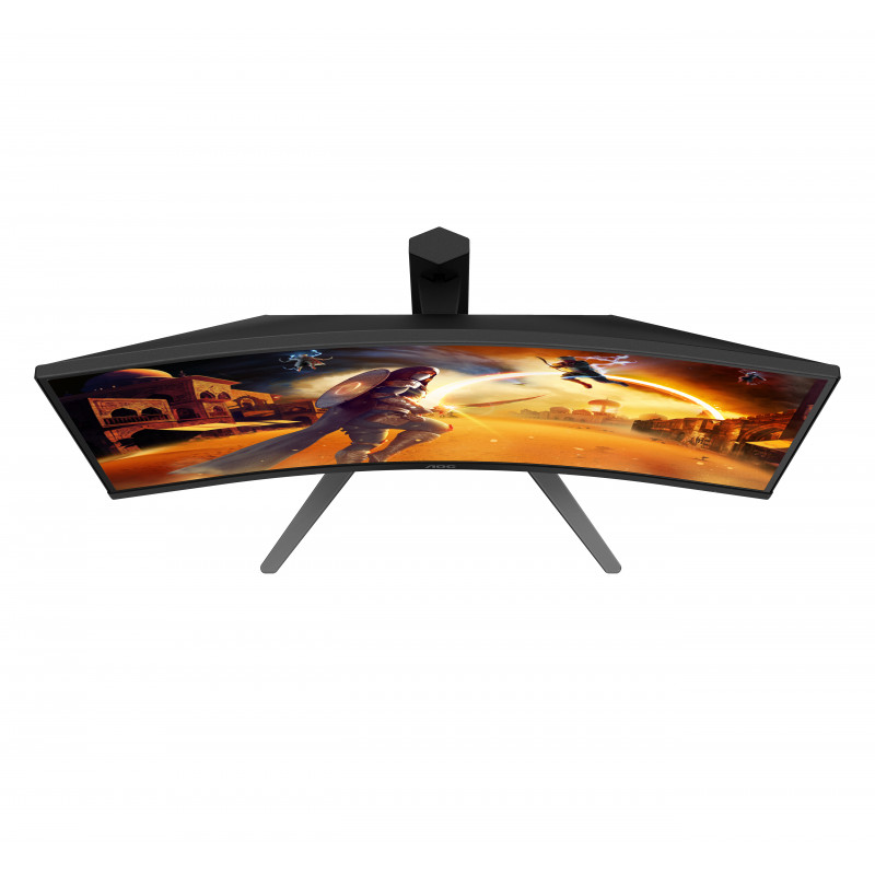 AOC CQ27G4Z2 27 inch QHD lenktas žaidimų monitorius - 240Hz Fast VA, 0.5ms MPRT, FreeSync Premium, reguliuojamas aukštis