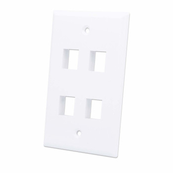 Intellinet 163316 paviršinio montavimo dėžutė 4 Keystone moduliams, balta