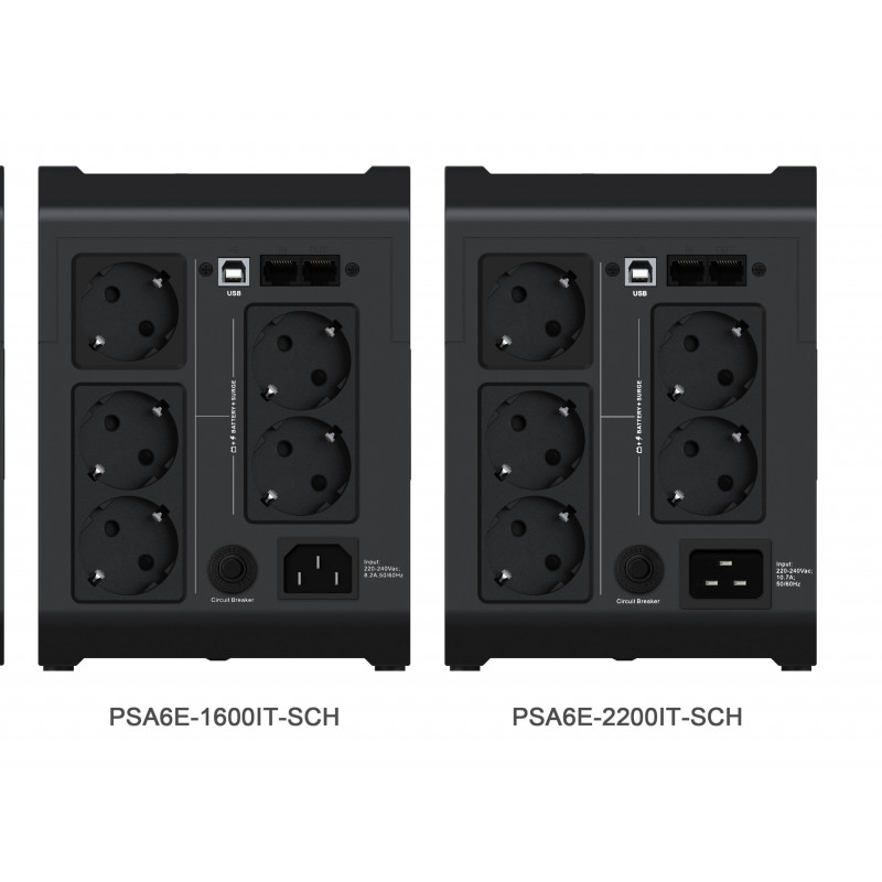Vertiv PSA6E-2200IT-SCH 2200 VA Online dvigubo konversijos UPS (stelažinis / bokštinis, 5x C13, 1x C19)