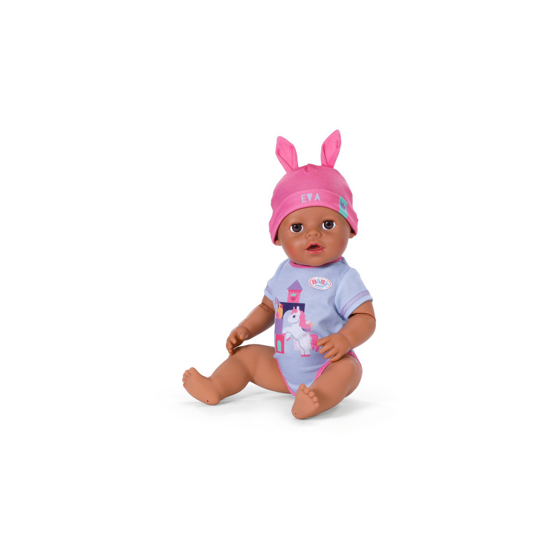 ZAPF CREATION BABY born Eva Click & Play 43cm lėlė su šviesiais plaukais ir mėlynomis akimis