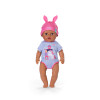 ZAPF CREATION BABY born Eva Click & Play 43cm lėlė su šviesiais plaukais ir mėlynomis akimis