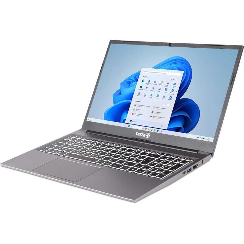 WORTMANN AG TERRA MOBILE 1517R US - 15,6 inch Full HD IPS nešiojamasis kompiuteris, Intel Core i5-1135G7, 8GB RAM, 250GB SSD, Windows 10 Pro, Wi-Fi 6, juodas