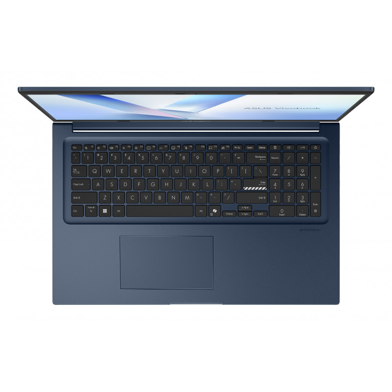 ASUS Vivobook 17 X1704MA-PRO-ISSAU217X nešiojamas kompiuteris, 17.3 colių Full HD IPS, Intel Core 7 350, 16GB DDR5, 512GB SSD, Windows 11 Pro, prancūziška AZERTY klaviatūra