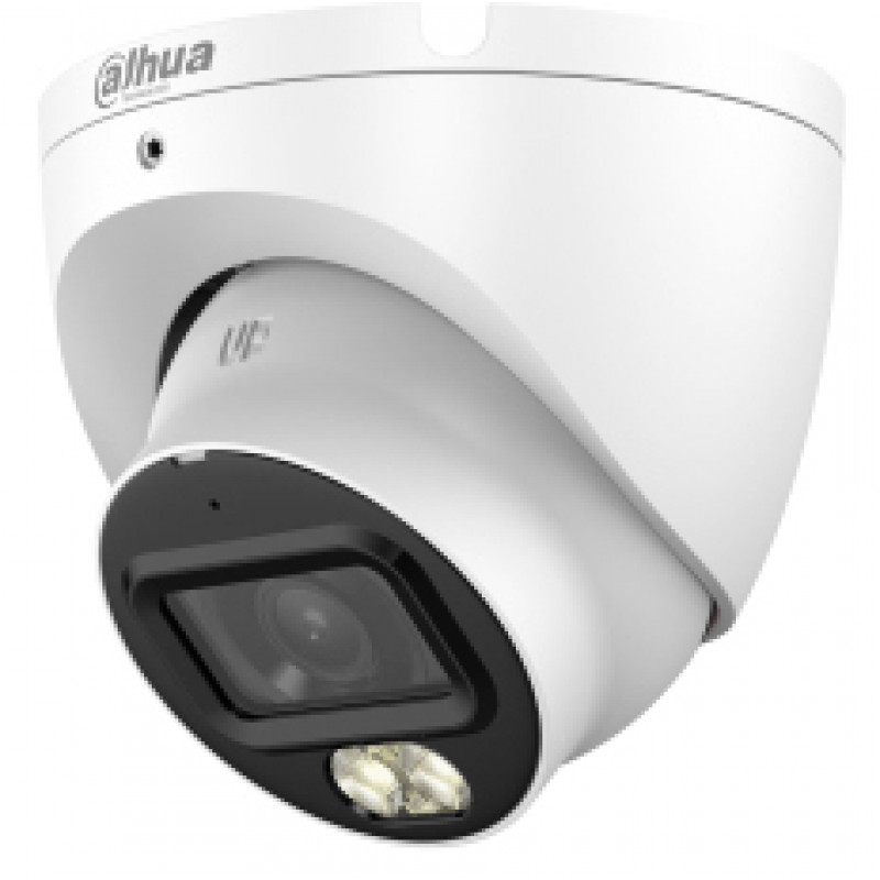 DAHUA HAC-HDW1500TLM-IL-A-0280B-S3-DIP 5MP 4-in-1 HDCVI kupolinė vaizdo kamera su išmaniuoju dvigubu apšvietimu ir įmontuotu mikrofonu