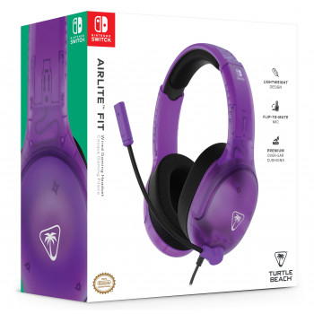 Turtle Beach Airlite Fit laidinis žaidimų ausinių rinkinys Nintendo Switch - Ghost Lila TBS-8002-45