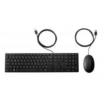 HP Desktop 320MK laidinė klaviatūra ir pelė, rusiška klaviatūra, juoda 9SR36AA#ACB