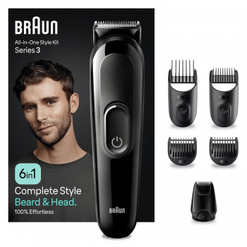 Braun All-in-One Style Kit MGK3420 daugiafunkcis kirpimo rinkinys, precizinis barzdos ir plaukų trimeris 4210201446774