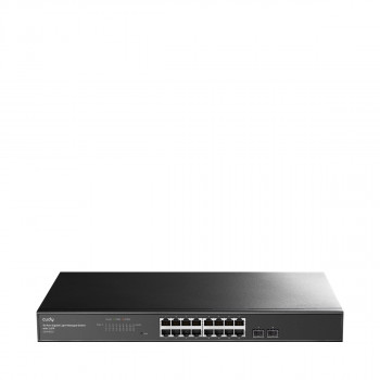 Cudy GS1016ES2 16 prievadų Gigabit Ethernet komutatorius su 2 SFP uplink