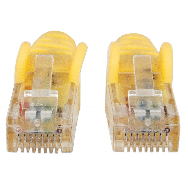 Intellinet Cat6 UTP tinklo kabelis, 2 x RJ45, lietas spaustukas, 15,0 m, geltonas (342407)