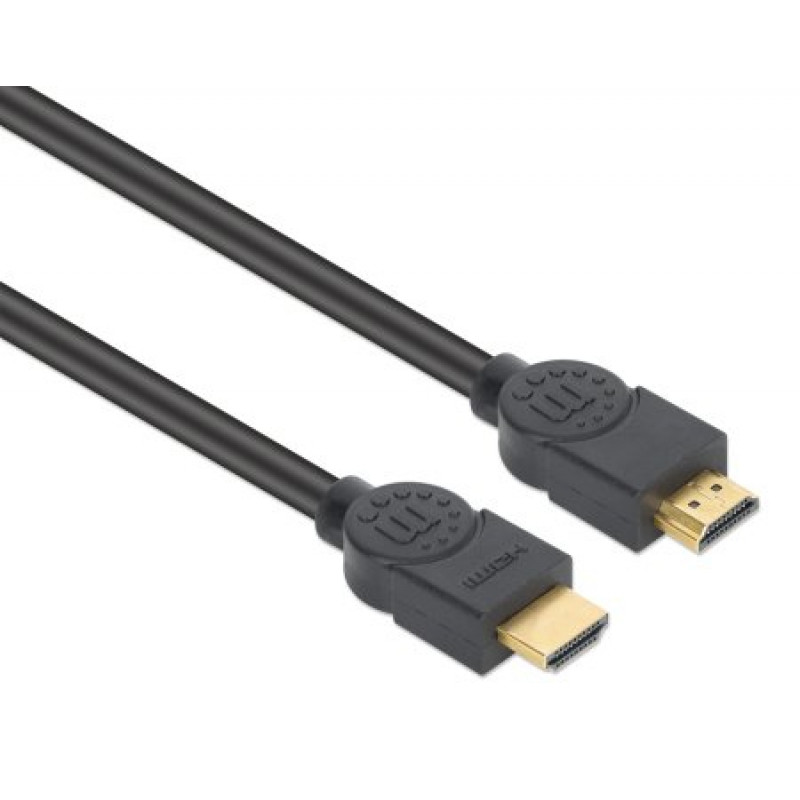 MANHATTAN CL3 4K@60Hz didelės spartos HDMI kabelis su eternetu, skirtas montuoti sienoje, 5 m, juodas (356978)
