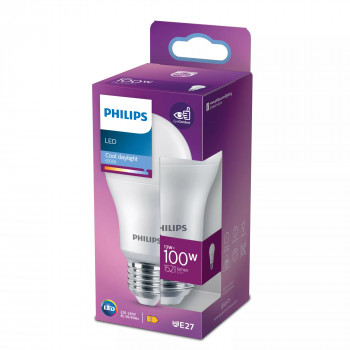 Philips LED lemputė A60 E27, atitinka 100W