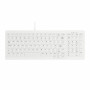 CHERRY Active Key MedicalKey AK-C7000F-U1-W/UK laidinė USB klaviatūra, balta/šviesiai pilka, IP68 sandari, dezinfekuojama