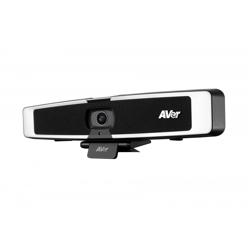 AVer VB130 4K USB vaizdo „soundbar“ su išmaniuoju apšvietimu, 4x skaitmeniniu priartinimu, 120° matymo lauku, AI automatinio sekimo, beamforming mikrofonu, 10W garsiakalbiu, PoE+