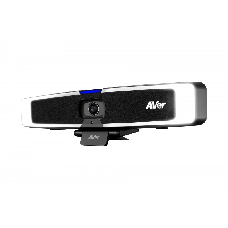 AVer VB130 4K USB vaizdo „soundbar“ su išmaniuoju apšvietimu, 4x skaitmeniniu priartinimu, 120° matymo lauku, AI automatinio sekimo, beamforming mikrofonu, 10W garsiakalbiu, PoE+