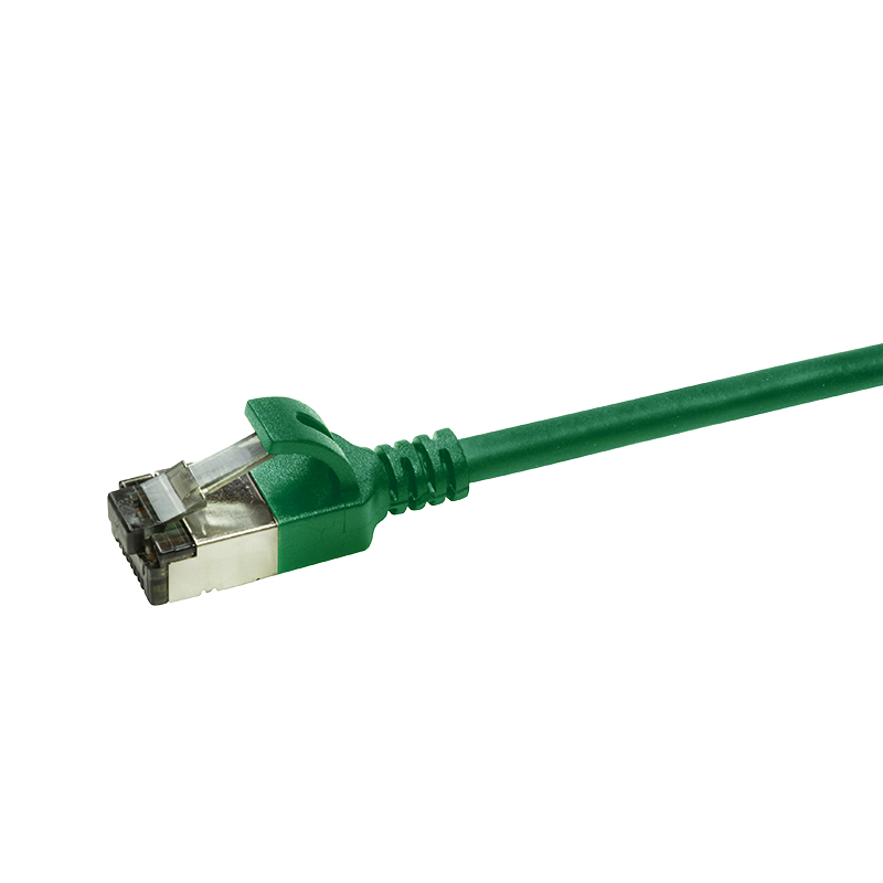 LogiLink SlimLine Cat 6a STP komutacinis kabelis RJ-45 5m žalios spalvos RAL 6029 CQ9075S