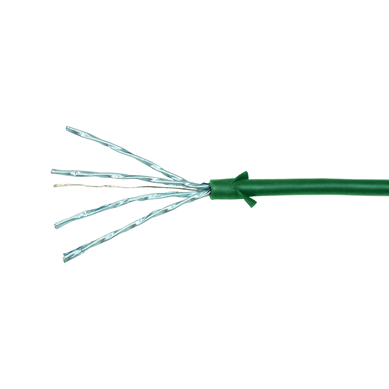 LogiLink SlimLine Cat 6a STP komutacinis kabelis RJ-45 5m žalios spalvos RAL 6029 CQ9075S