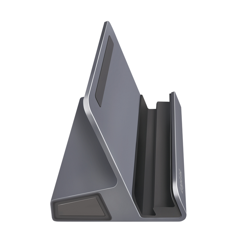 LogiLink UA0408 USB-C doko stotis su planšetinio kompiuterio laikikliu, HDMI 4K@60Hz, 100W PD, Gigabit Ethernet, sidabrinė