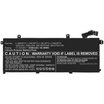CoreParts MBXLE-BA0257 ličio jonų nešiojamojo kompiuterio baterija, skirta Lenovo ThinkPad T440/T450/T460/X240/X250/X260 (11,1V, 2200mAh, 24Wh, 3 celių, juoda)