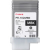 Canon PFI-102MBK matinis juodas pigmentinis rašalo bakas 130 ml, skirtas imagePROGRAF iPF500, iPF600, iPF700, iPF710, iPF720 31CANPFI102MBK