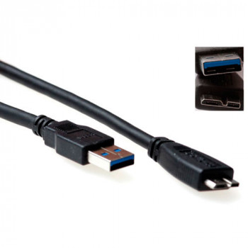 ACT Advanced Cable Technology SB3031 USB-A į Micro-USB B kabelis 2m juodas