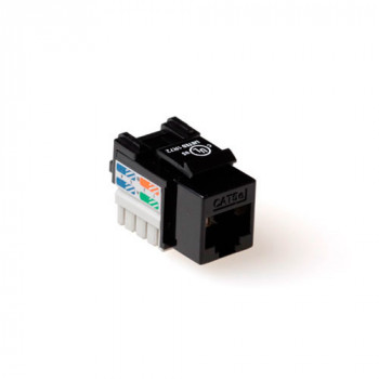 ACT CAT5E Keystone Jack UTP Punch Down juodas (TD5014)