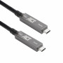 ACT USB-C 3.2 Gen2 aktyvusis optinis kabelis (AOC), skirtas jutikliniams ekranams, vaizdui, duomenims, maitinimui, 15 m (AK4335)