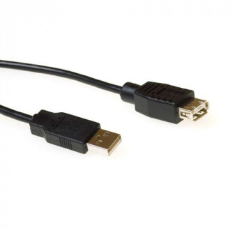 ACT USB 2.0 prailginimo kabelis USB-A vyriškas į USB-A moterišką 3 m juodas SB2230