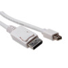 ACT AK3966 Mini DisplayPort į DisplayPort kabelis 3m Baltas