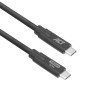 ACT USB-C į USB-C kabelis 1m 5Gbps 60W PD 4K vaizdas - juodas AC7443