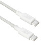 ACT USB 2.0 60W įkrovimo/duomenų kabelis USB-C į USB-C, baltas, 2 m (AC3081)