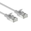 ACT pilkas 0,15 m LSZH S/FTP CAT6A plonas pataisymo kabelis su apsauga nuo užkabinimo ir RJ45 jungtimis (DB7030)