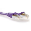 ACT Violetinis 1m LSZH S/FTP CAT6A Snagless tinklo kabelis FB8701