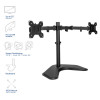 ACT AC8363 Dviejų monitorių laikiklis ant stalo 2 ekranams iki 32 inch - Tvirtinimas spaustuku ir kiauryme, VESA 75/100, 8 kg vienai rankai, juodas