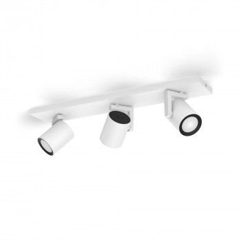 Signify Philips Hue White & Color Ambiance Argenta 3-spot lubų šviestuvas baltas