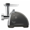 Moulinex ME6868 HV8 Pro 4-in-1 mėsos malūnėlis, 2200 W, 4,5 kg/min, 3 nerūdijančio plieno diskai, kebbe ir dešrų priedai, juoda/sidabrinė