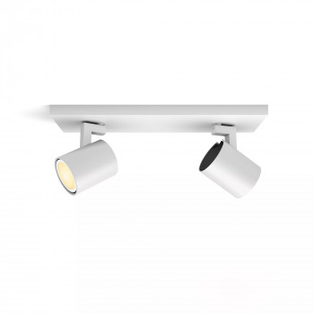 Philips Hue White Ambiance Runner Spot 2 šviesų balta su reguliatoriaus jungikliu