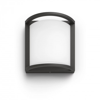 Philips Outdoor Ultra-Efficient Samondra sieninė lempa 3,8W, 2700 Kelvinų, antracito spalvos
