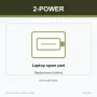 2-Power CBP3760A nešiojamojo kompiuterio atsarginė dalis