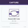 Capture kabelis Powered USB Y 24V, 1.8m, 50 g, 189 mm, 138 mm, 37 mm, 184 g