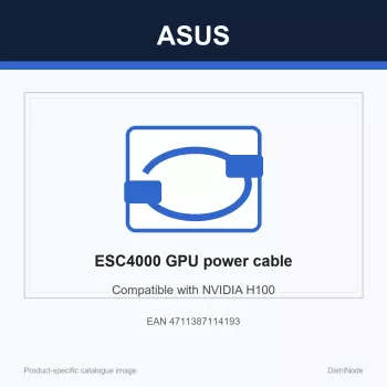 ASUS ESC4000 Series maitinimo kabelis, suderinamas su NVIDIA H100, ASUS prekės ženklo