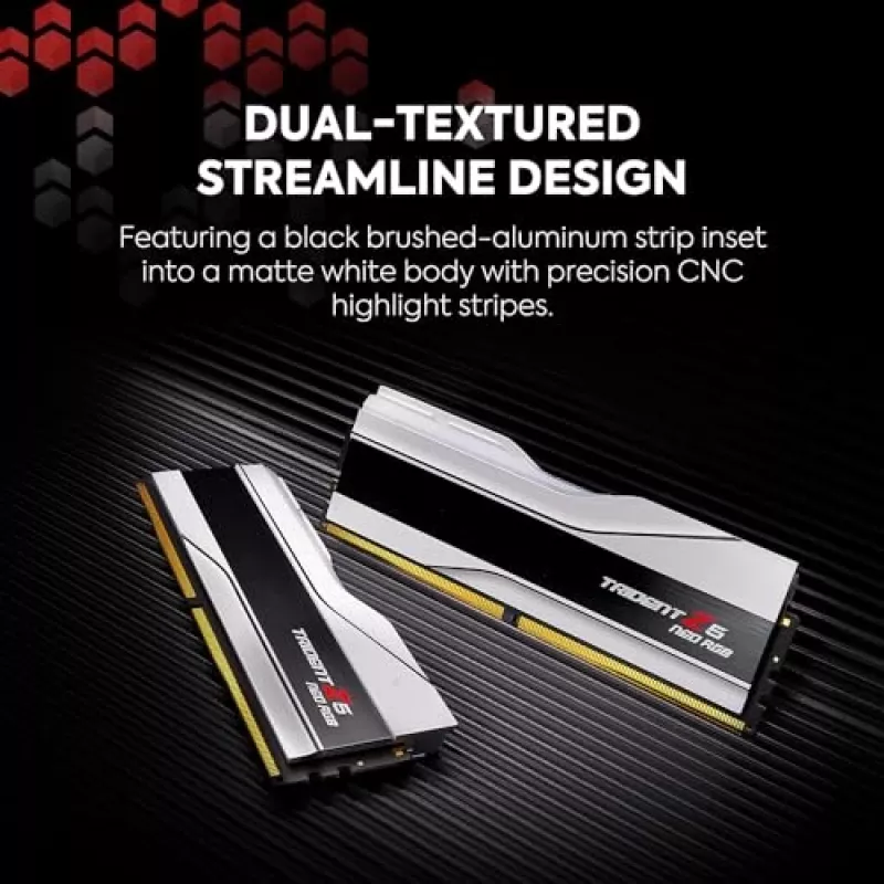 G.Skill Trident Z5 Neo EXPO RGB 64GB (2x32GB) DDR5 PC5-48000C30 6000MHz dviejų kanalų rinkinys